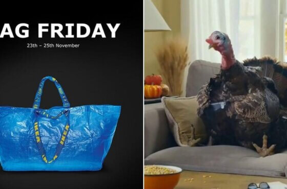 Reklama na Black Friday IKEA i GameStop