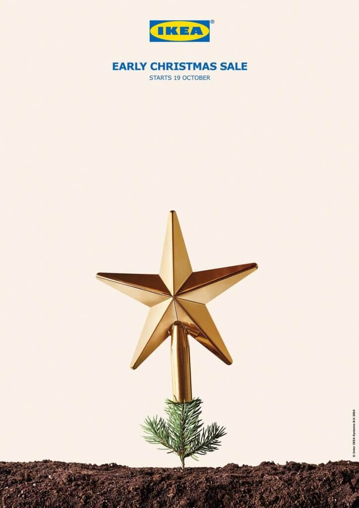 reklama świąteczna IKEA - mała choinka